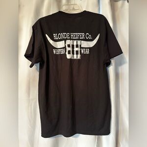 Blonde Heifer Co. Black T-Shirt